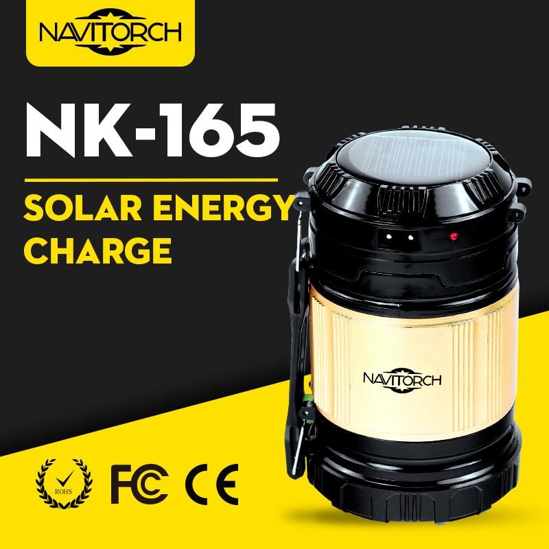 Dual Usage Portable Light Solar Recharge Camping Lantern (NK-165)
