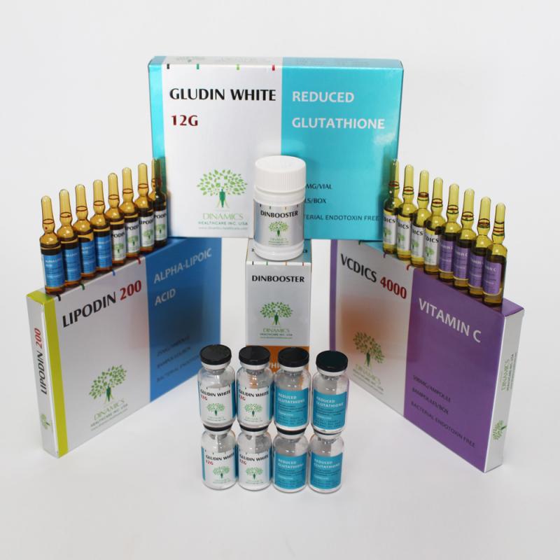 Gludin White 12G Skin Whitening Package with Dinbooster