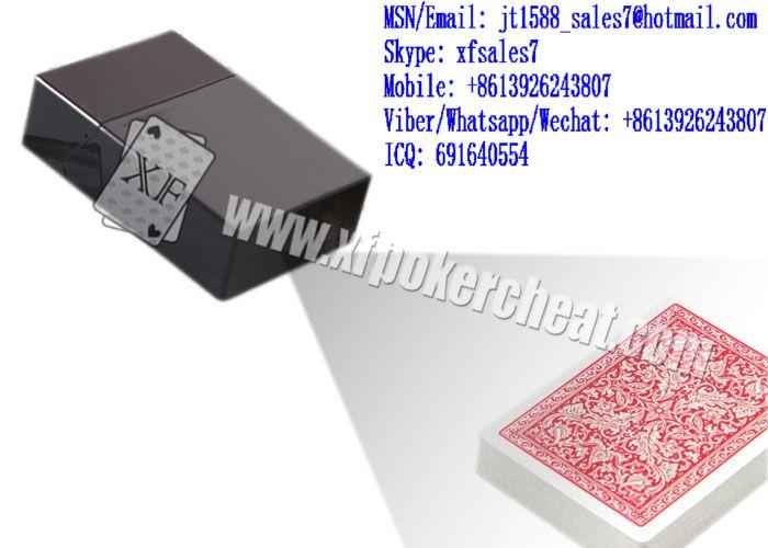 XF Black Plastic Cigarette Box Camera To Scan Invisible Bar-Codes Marked Playing Cards For Poker Analyzer