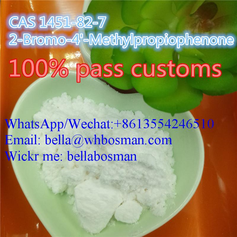 Hot sake in EU! Guarantee 100% safe shipping CAS 1451-82-7  2-Bromo-4'-Methylpropiophenone  bella@whbosman.com