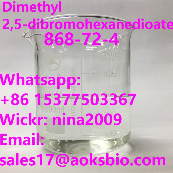 Factory Supply  Dimethyl 2,5-dibromohexanedioate Liquid for sale CAS 868-72-4  Whatsapp: +86 15377503367