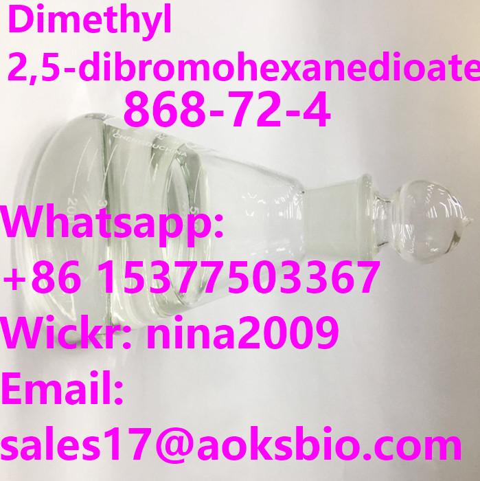 Whatsapp: +86 15377503367 Dimethyl 2,5-dibromohexanedioate Liquid CAS 868-72-4 Safety Delivery to Canada USA UK