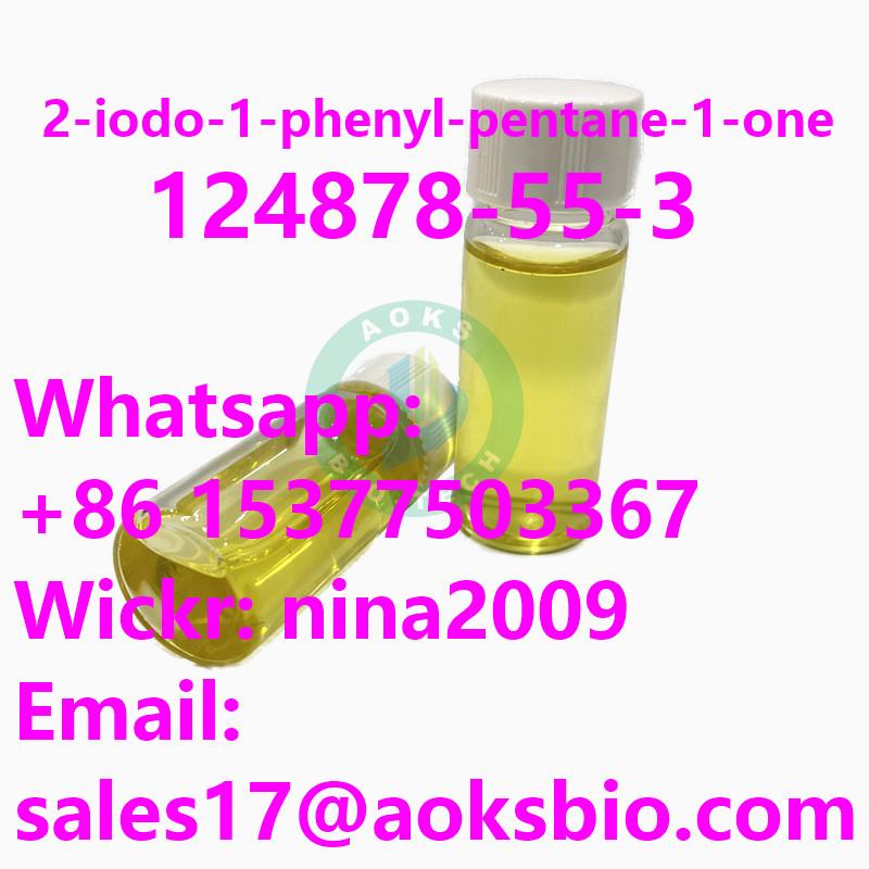 Whatsapp: +86 15377503367 Good Quality 2-iodo-1-phenyl-pentane-1-one Liquid 124878-55-3