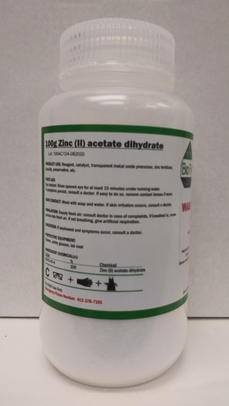 100g Zinc acetate dihydrate