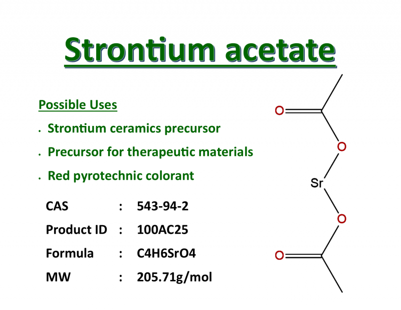 100g Strontium acetate