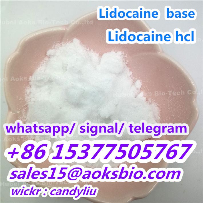 China factory supply 99.8% purity lidocaine hcl powder, sales15@aoksbio.com