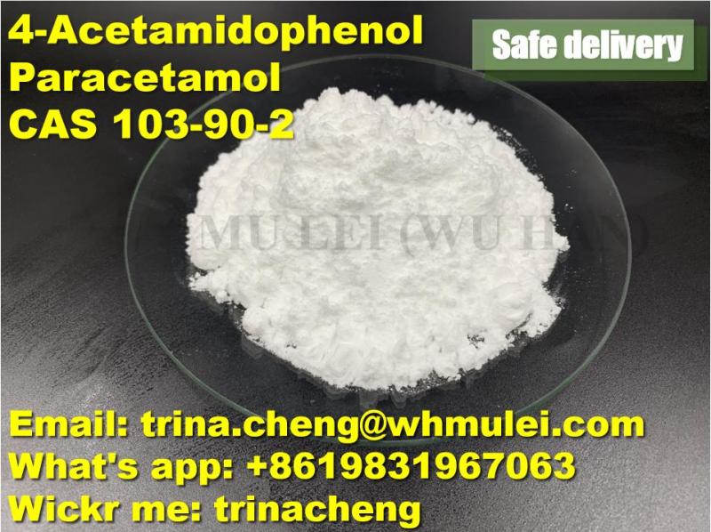 Raw Material 99% purity phara grade 4-Acetaminophen Paracetamol powder CAS 103-90-2 from China supplier 