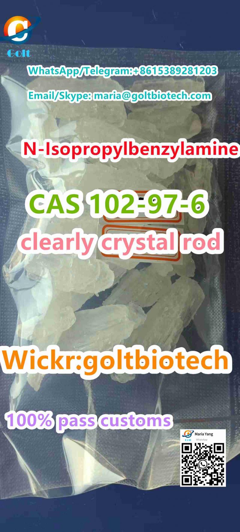 Benzylisopropylamine CAS 102-97-6 clearly Crystal Rod vendors Wickr:goltbiotech