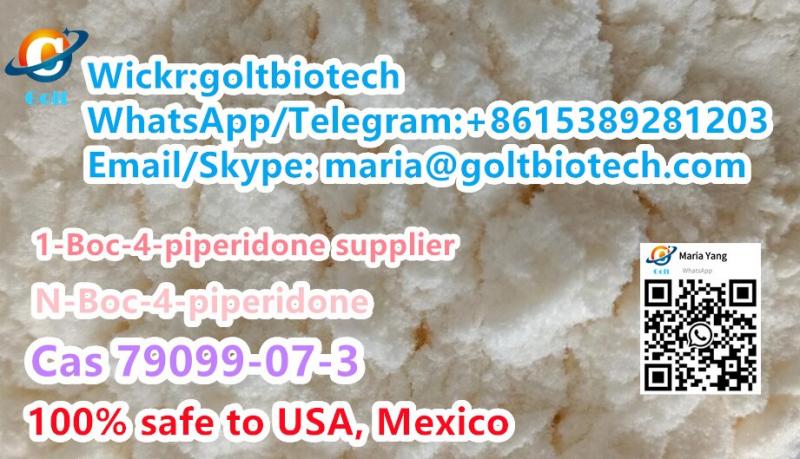 1-Boc-4-piperidone Cas 79099-07-3 China supplier 100% safe to USA, Mexico Wickr:goltbiotech