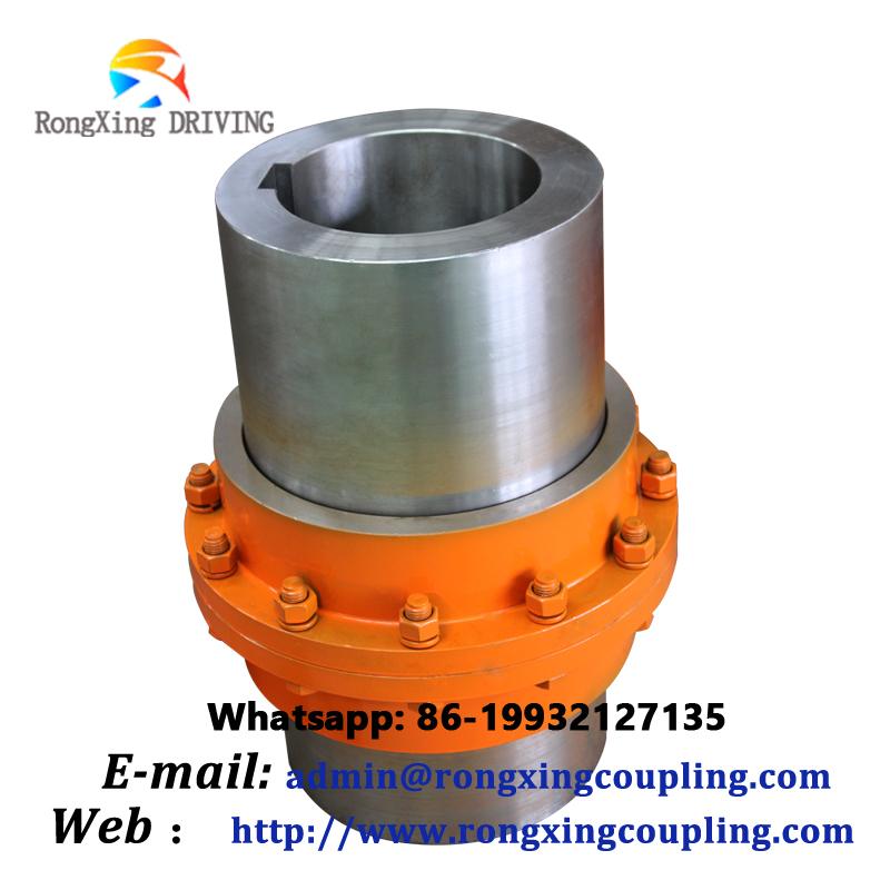 Densen customized GIICL7 type curved tooth gear couplings,crane gear coupling,drum gear shaft coupling