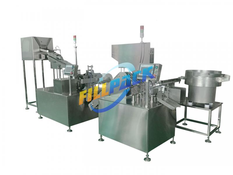 Automatic foil wrapping machine and tube filling capping machine for tablets