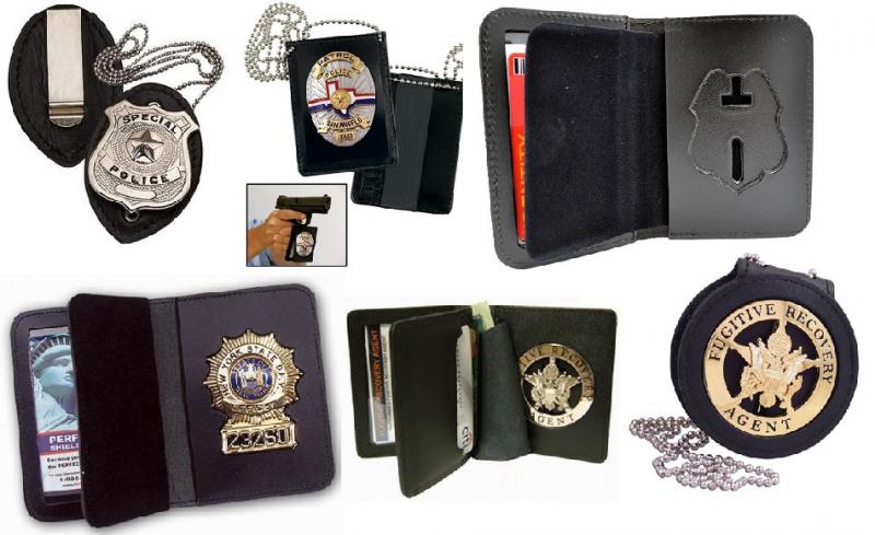 Police Badge Holder Wallet, Badge Holder Purse, ID Card Holder, Neck Wallet