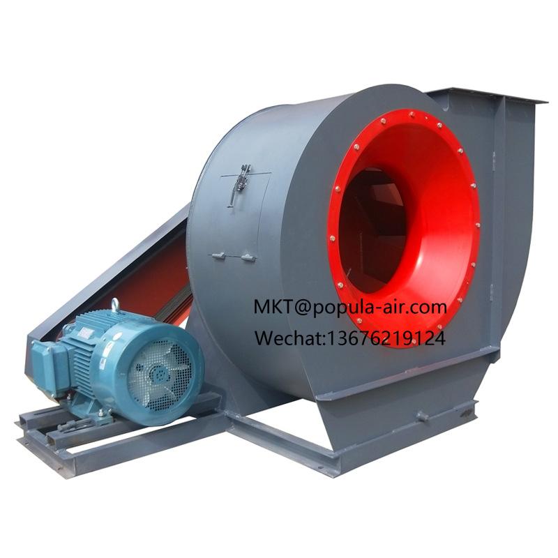 4-72-18C-45KW-6P with 84580-118387volume 1334-1055 pressure POPULA Fan Smoke Exhaust Pipeline Industry Centrifugal Fan