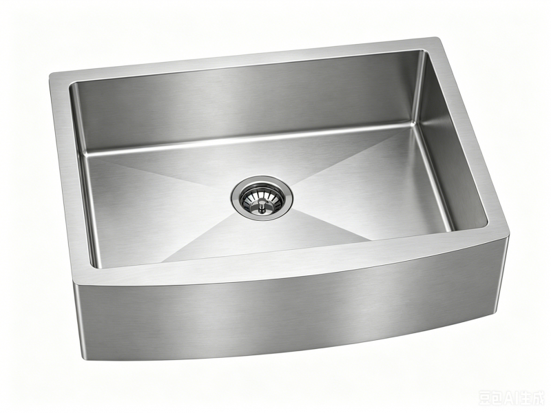 Wide Single-Bowl Stainless Steel Farmhouse Sink 33x22x9