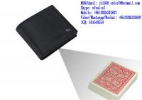 XF Black Short Wallet Camera To Scan And Analyze Invisible Bar-Codes Marked Playing Cards For Poker Analyzers