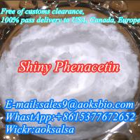Buy shiny phenacetin powder cas 62-44-2 phenacetin China factory supplier