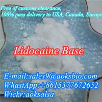Lidocaine base cas 137-58-6,lidocaine powder,lidocaine China supplier,lidocaine best price