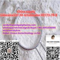 China supply Lidocaine137-58-6/Lidocaine HCl 73-78-9,whatsapp:+8613091036086