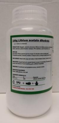 100g Lithium acetate dihydrate