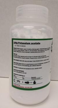 100g Potassium acetate