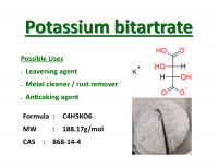 100g Potassium bitartrate (Cream of tartar)