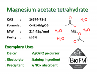 100g Magnesium acetate tetrahydrate