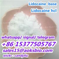 China factory supply 99.8% purity lidocaine hcl powder, sales15@aoksbio.com