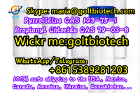 100% pass customs in Mexico USA Cas 79-03-8 buy Pyrrolidine Cas 123-75-1 Propionyl chloride Cas 79-03-8 liquid for sale best price China suppliers Wickr me:goltbiotech
