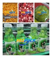 Fruit chunk juice bottling machine, Automatic bottle washing, filling, capping machine for juice and water