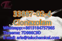 Overseas Warehouse Supply Clonazolam CAS:33887-02-4 with 100% Safe and Fast Delivery Whatsapp:+8613184757985