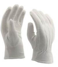 Cotton Interlock Glove, White Glove, Inspection Glove, Cotton Working Glove