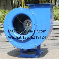 11-62-3A-1.5KW with 2150-4270volume 654-535 pressure POPULA exhaust kitchen oil fume multi wing centrifugal fan