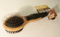 Gripsoft Wooden Cat Double - sided Brush